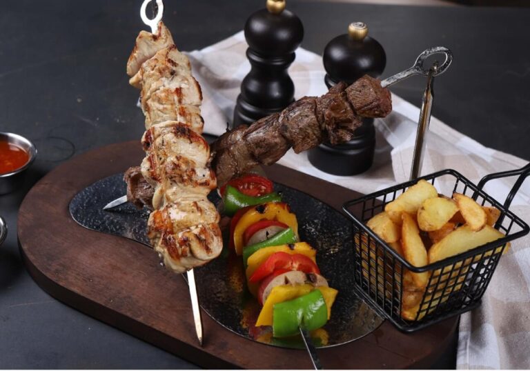 lalezar restaurant chicken and beef kebab