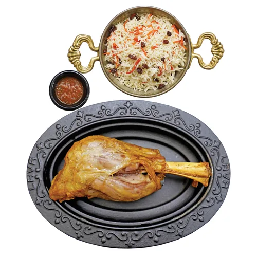 Lamb Shank with Kabuli Rice