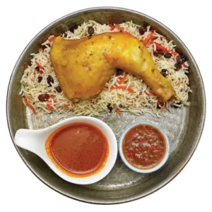 chicken with kabuli rice