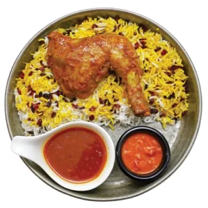chicken with barberry rice
