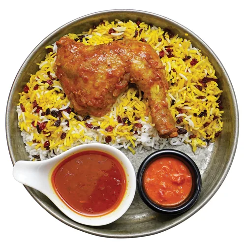 chicken with barberry rice