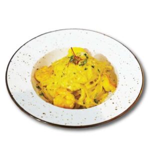 Saffron Prawn Pasta
