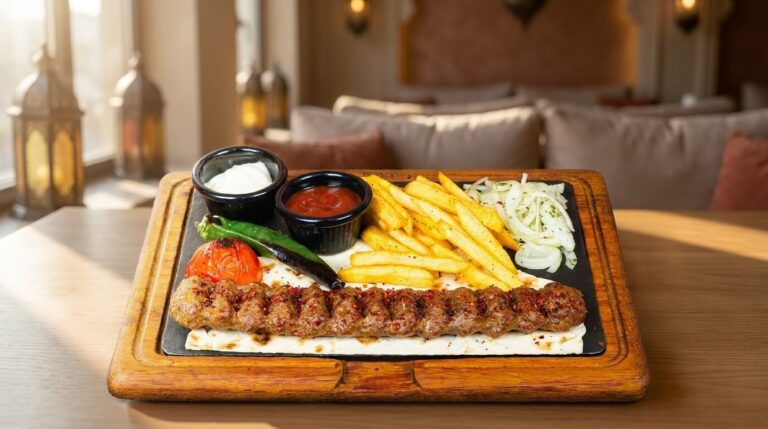 Adana kebab hero shot at Lalezar Kuala Lumpur