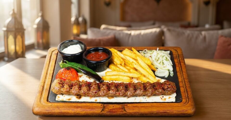 Adana kebab hero shot at Lalezar Kuala Lumpur