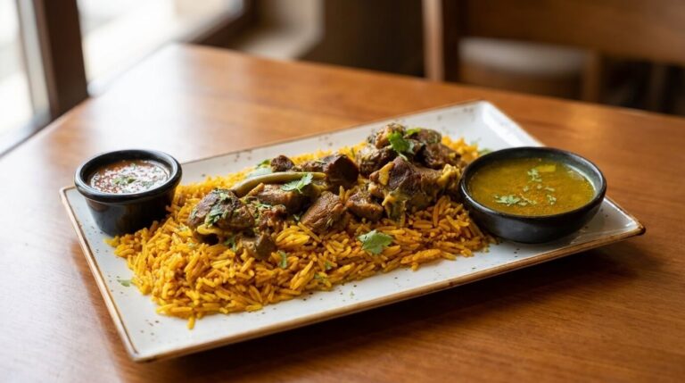 Lamb kabsa rice at Lalezar Kuala Lumpur