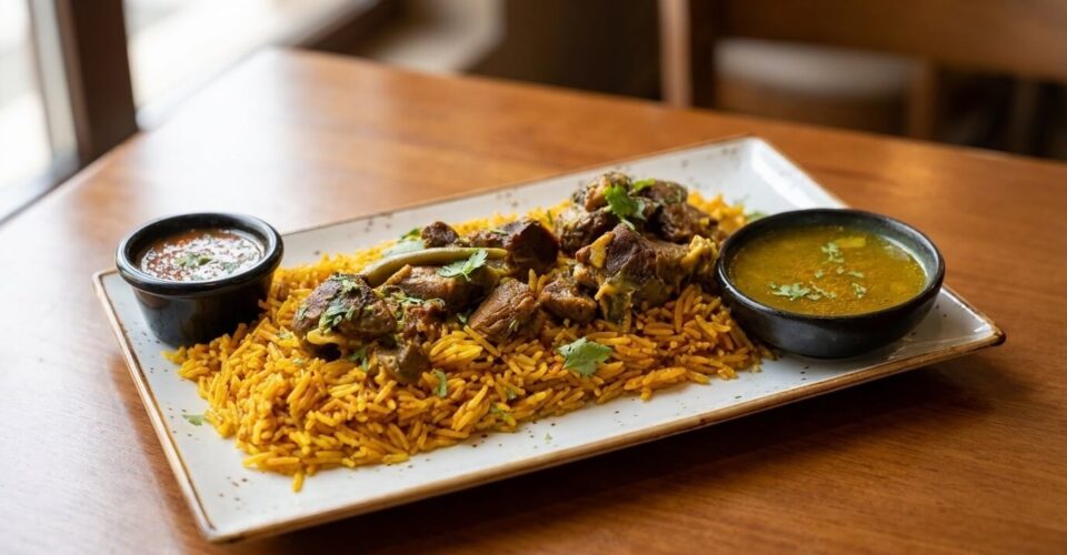 Lamb kabsa rice at Lalezar Kuala Lumpur