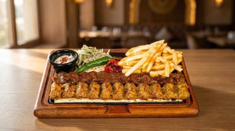 Mixed koobideh kebab hero shot at Lalezar Kuala Lumpur