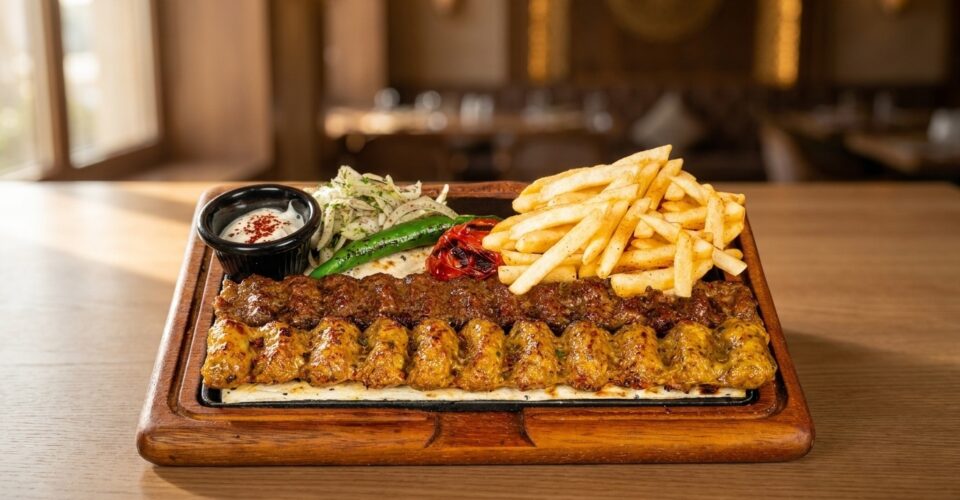 Mixed koobideh kebab hero shot at Lalezar Kuala Lumpur