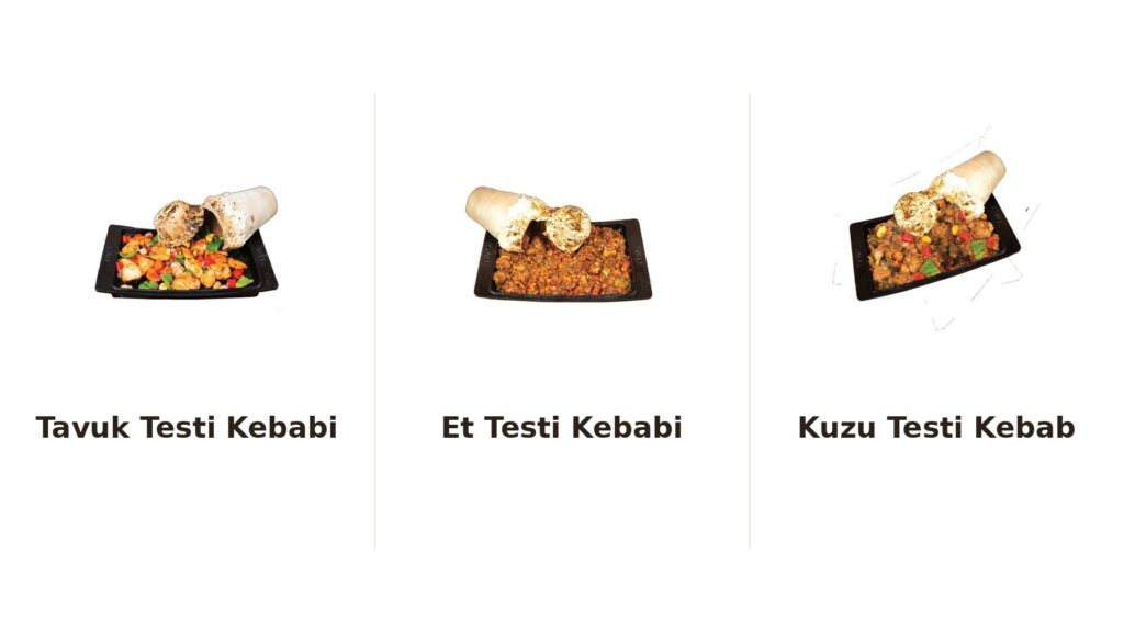 Tavuk, Et and Kuzu Testi Kebabi — chicken, beef and lamb clay-jug kebabs at Lalezar