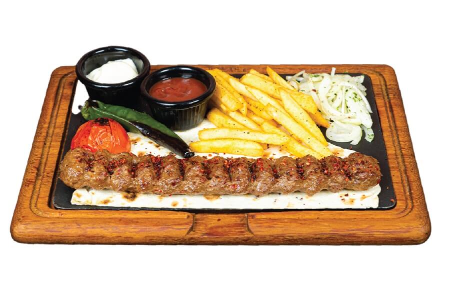 Adana kebab served at Lalezar Turkish restaurant Kuala Lumpur
