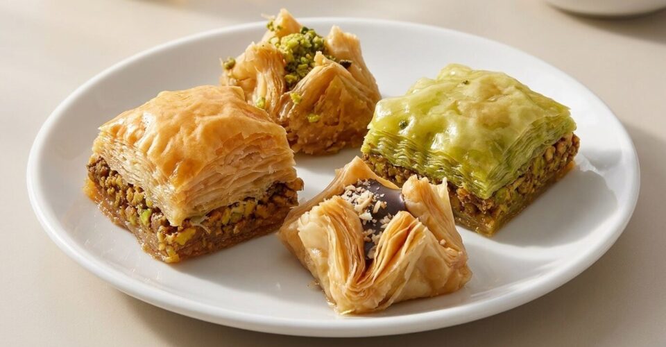 Baklava sweet Turkish pastry at Lalezar Kuala Lumpur