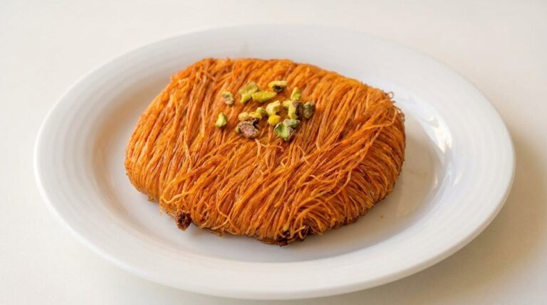 Kunafa sweet cheese pastry at Lalezar Kuala Lumpur