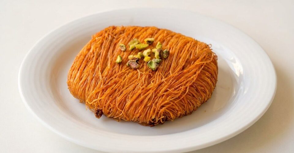 Kunafa sweet cheese pastry at Lalezar Kuala Lumpur