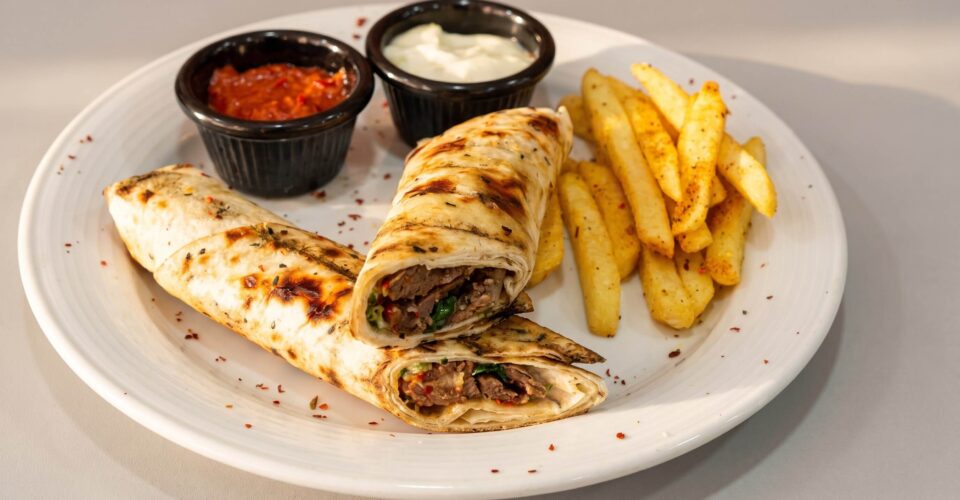 Shawarma wrap at Lalezar Kuala Lumpur