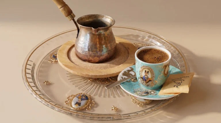 Turkish coffee in a small cup at Lalezar Kuala Lumpur