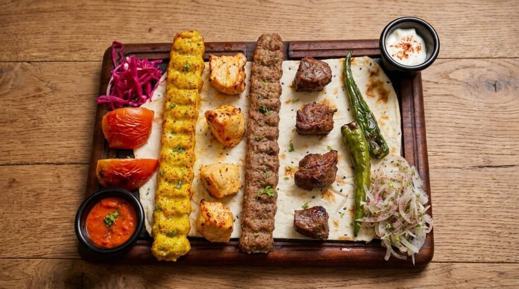 Turkish mixed grill sharing platter to share