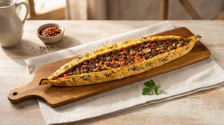 Turkish pide flatbread at Lalezar Kuala Lumpur