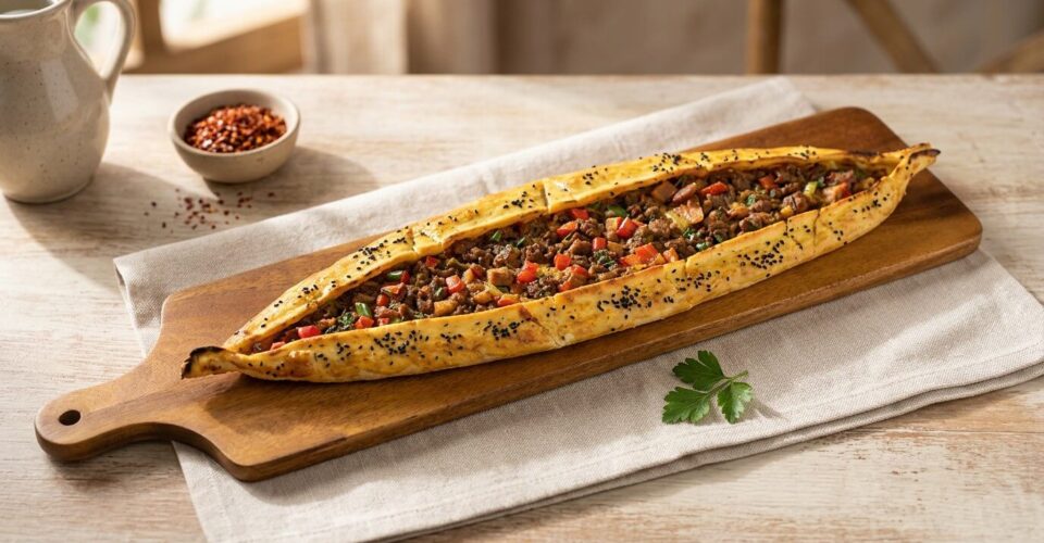 Turkish pide flatbread at Lalezar Kuala Lumpur