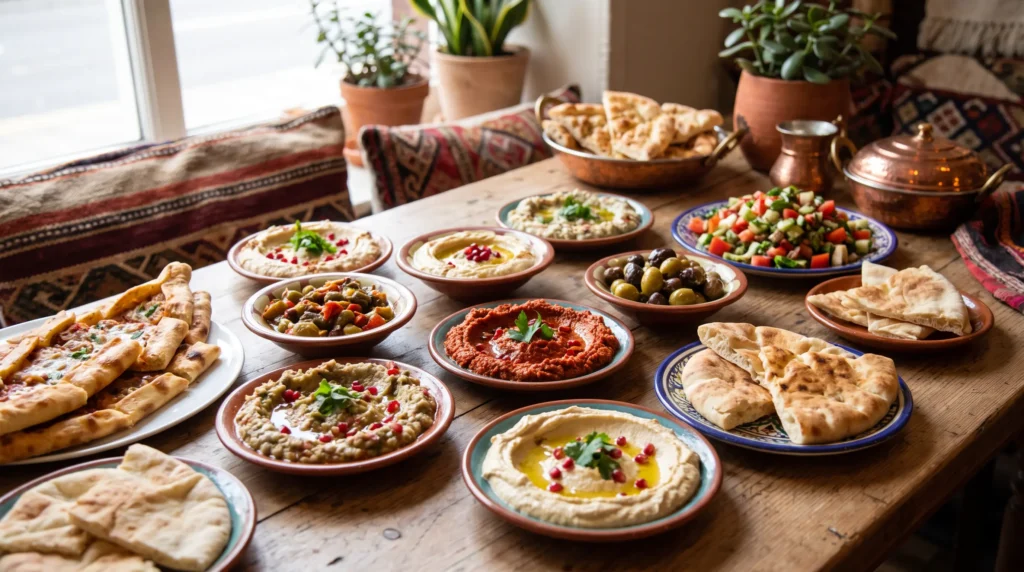Halal Turkish mezze spread at Lalezar Kuala Lumpur