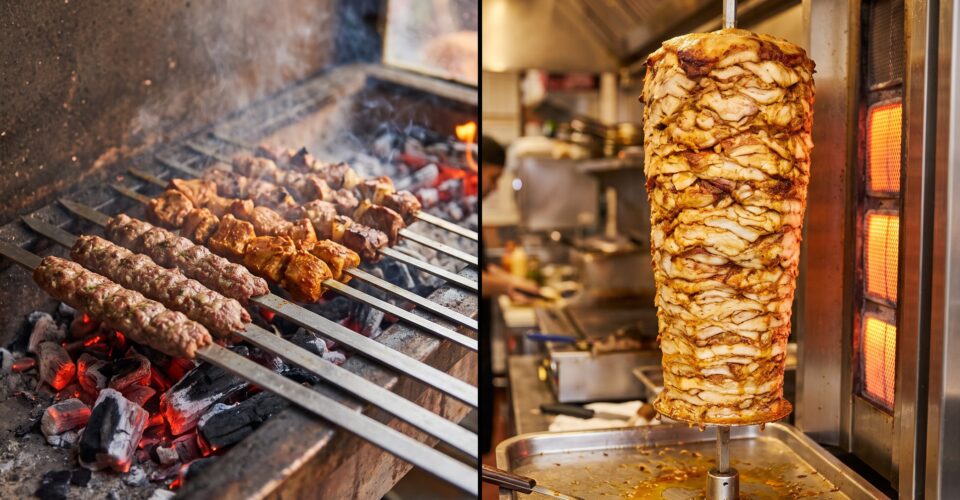 Kebab vs shawarma cooking methods at Lalezar Kuala Lumpur