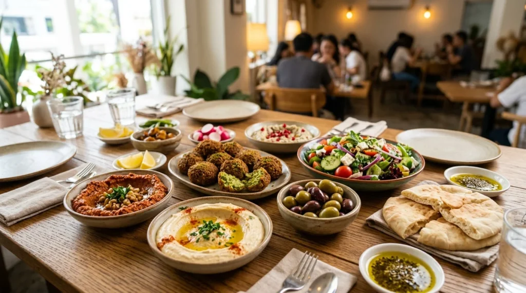Mediterranean mezze and dips at Lalezar Kuala Lumpur