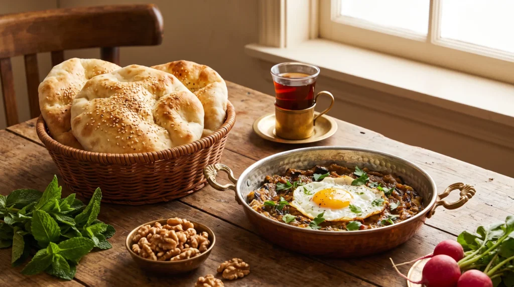 Mirza Ghassemi served with Turkish flatbread at Lalezar Kuala Lumpur