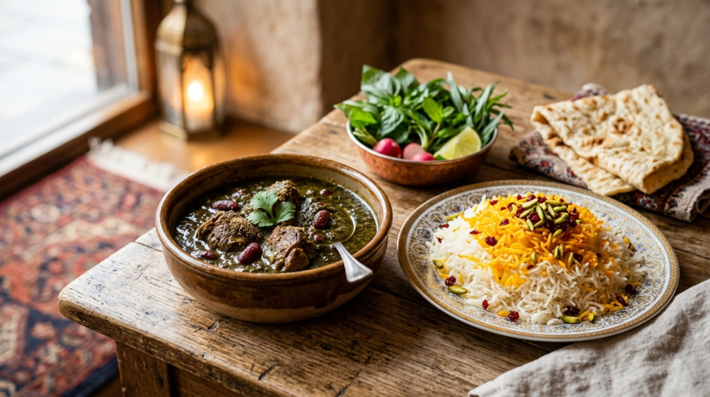 Persian stew and lamb at Lalezar Kuala Lumpur