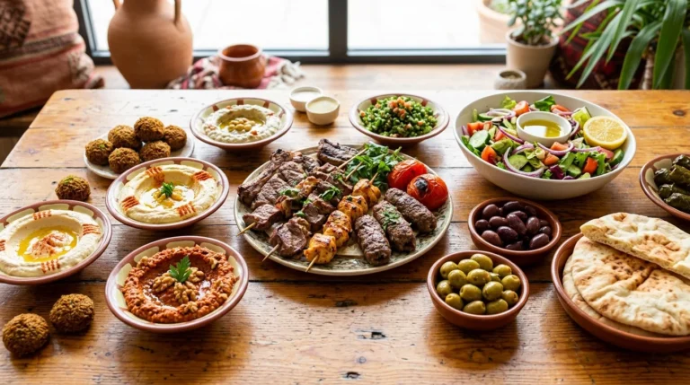 Mediterranean cuisine spread at Lalezar Kuala Lumpur