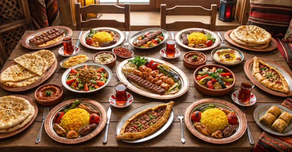 Turkish cuisine spread at Lalezar Kuala Lumpur