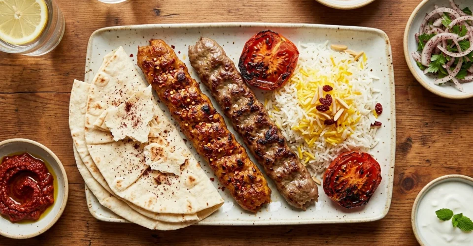 Adana and koobideh kebabs at Lalezar Kuala Lumpur