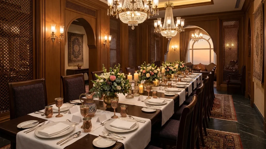 Private dining room for corporate dinners at Lalezar Kuala Lumpur