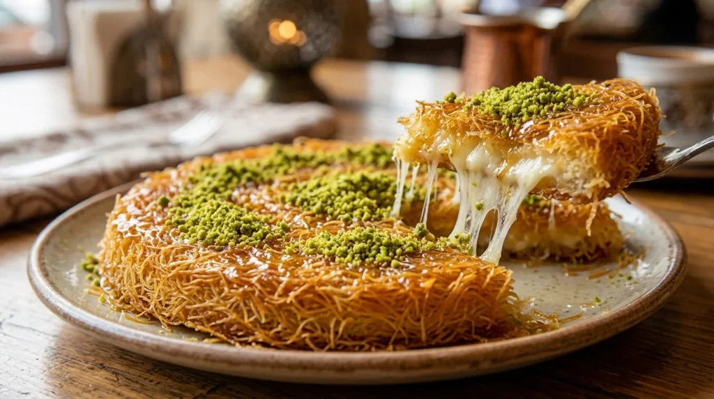 Kunafa with melted cheese at Lalezar Kuala Lumpur
