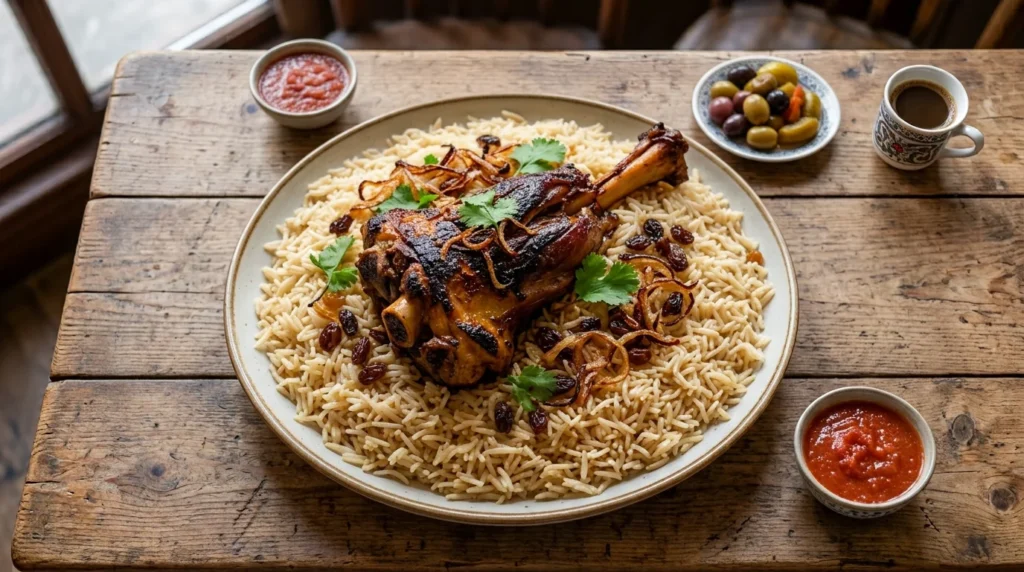 Smoky mandi rice with tender meat at Lalezar Kuala Lumpur