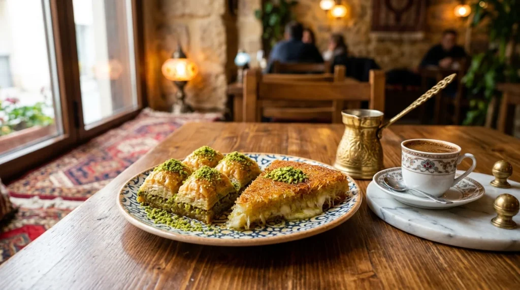Turkish dessert and coffee at Lalezar Kuala Lumpur