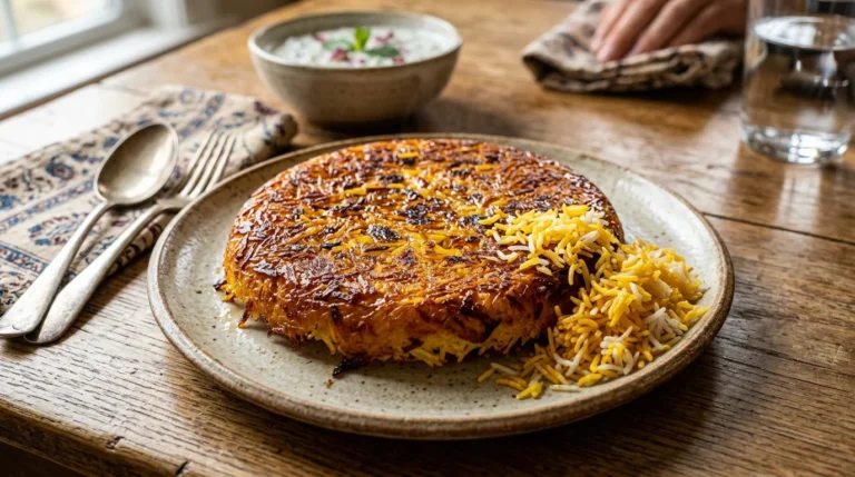Tahdig Persian crispy rice at Lalezar Kuala Lumpur