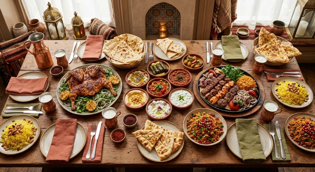 Sharing platters for a year-end party at Lalezar Kuala Lumpur